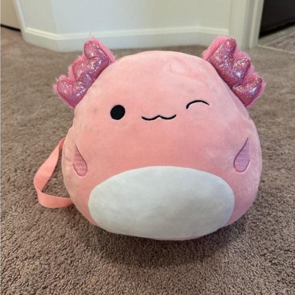 Squishmallows Archie The Axolotl Plush Mini Backpack - Picture 3 of 8